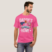 Daddys Home-Trumps Terugkeer - Patriottisch Witte  T-shirt (Voorkant volledig)