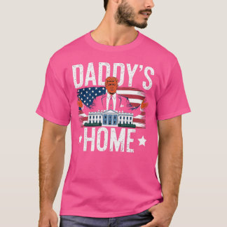 Daddys Home-Trumps Terugkeer - Patriottisch Witte  T-shirt
