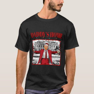 Daddy's Home voor Kerstmis Kerstman Grappig Trump T-shirt