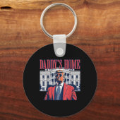 Daddys Home Witte Huis Trump 2024 Sleutelhanger (Voorkant)