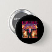 Daddys Home Witte Huis Trump Ronde Button 5,7 Cm (Voorkant /achterkant)