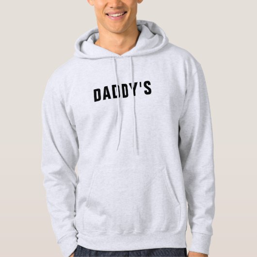 Daddy's Hoodie - Elegant paar gepersonaliseerd cad (Voorkant)