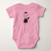 DADDY'S KLEINBEGINSEL | PINK | CLEVER-GEZEGDE ROMPER (Achterkant)