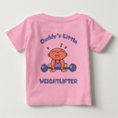 Daddys Kleine Gewichtheffer Kinder Gewichtheffen (Achterkant)