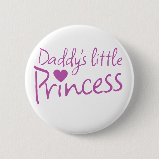 Daddys kleine prinses ronde button 5,7 cm (Voorkant)