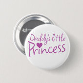 Daddys kleine prinses ronde button 5,7 cm (Voorkant /achterkant)