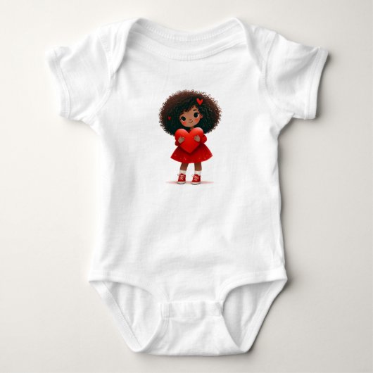 Daddy's Kleine Valentijnliefde Romper (Voorkant)