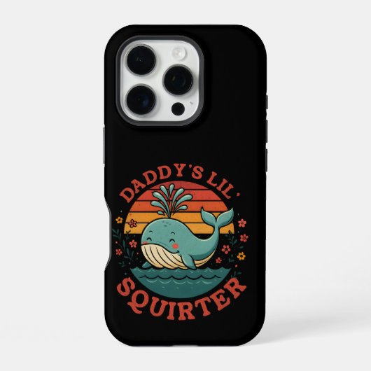 Daddy's Kleine Walvis iPhone Hoesje (Achterkant)