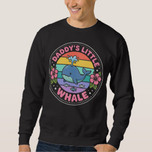 Daddy's Kleine Walvis Pastel Regenboog Badge Trui