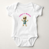 Daddy's Lil Bonehead Girl's Baby Bodysuit (Voorkant)