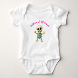 Daddy's Lil Bonehead Girl's Baby Bodysuit