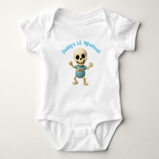 Daddy's Lil Bonehead One-Piece  Romper (Voorkant)