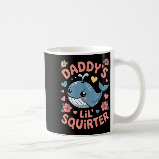 Daddys Lil Squirter Grappig Ongepaste Volwassen Hu Koffiemok (Rechts)