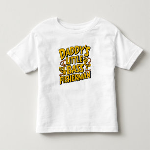 Daddys Little Bass Fisherman Kinder Shirts