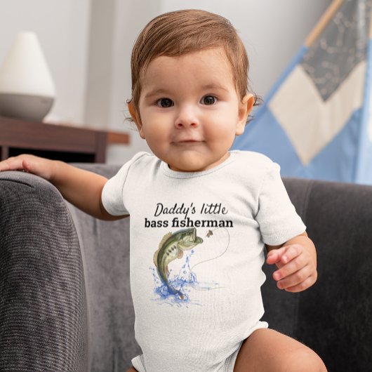 Daddys Little Bass Fisherman Romper