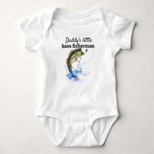Daddys Little Bass Fisherman Romper