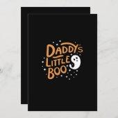 Daddys Little Boo Happy Halloween Style Feestdagenkaart (Voorkant / Achterkant)
