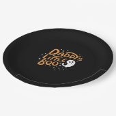 Daddys Little Boo Happy Halloween Style Papieren Bordje (Gekanteld)