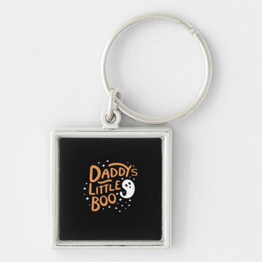 Daddys Little Boo Happy Halloween Style Sleutelhanger (Voorkant)