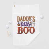 Daddys Little Boo Vintage Halloween Golfhanddoek (Insitu)