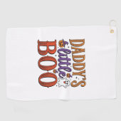 Daddys Little Boo Vintage Halloween Golfhanddoek (Horizontaal)
