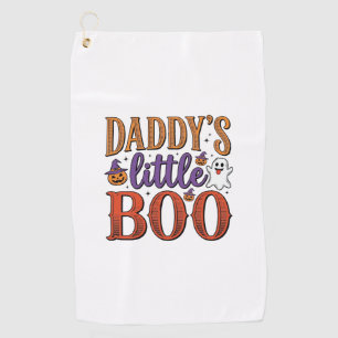 Daddys Little Boo Vintage Halloween Golfhanddoek