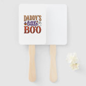 Daddys Little Boo Vintage Halloween Handwaaier (Voorkant en achterkant)