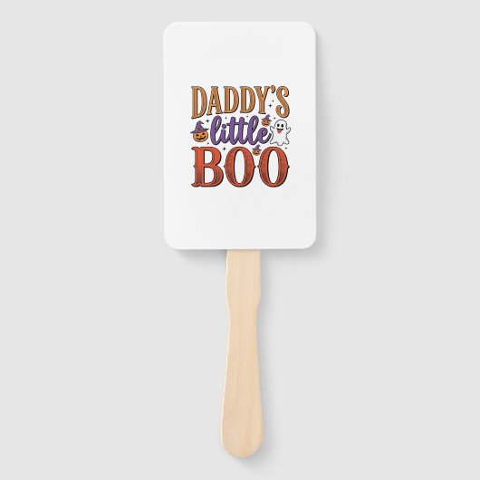 Daddys Little Boo Vintage Halloween Handwaaier (Voorkant)