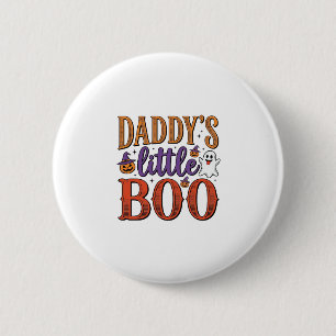Daddys Little Boo Vintage Halloween Ronde Button 5,7 Cm