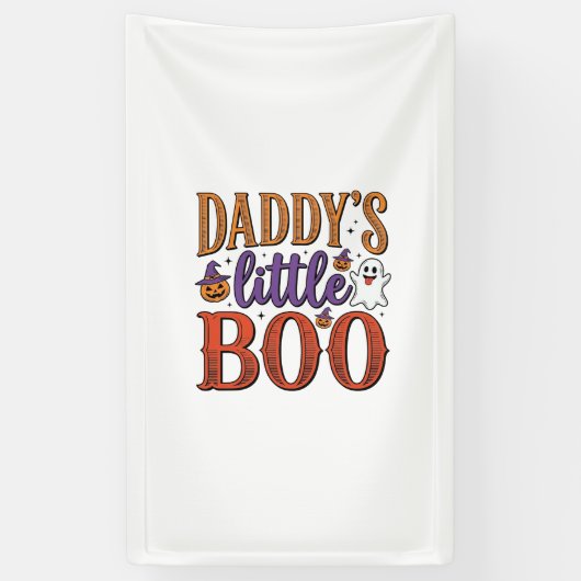 Daddys Little Boo Vintage Halloween Spandoek (Verticaal)