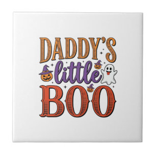 Daddys Little Boo Vintage Halloween Tegeltje