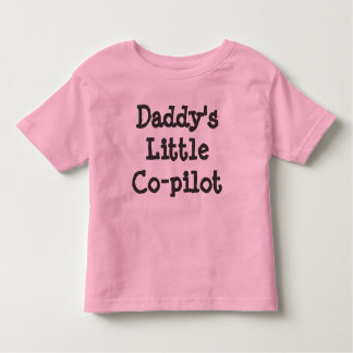 Daddy's Little Co-piloot (meisjes) Kinder Shirts