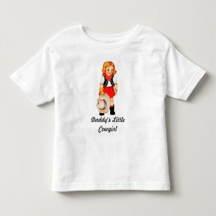 Daddy's Little Cowgirl Peuter T-shirt