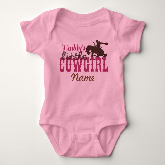 "Daddy's Little Cowgirl" Tutu Rompertje Romper (Voorkant)