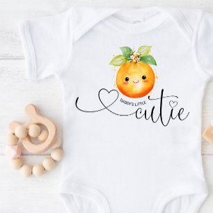 Daddy's Little Cutie Sinaasappel Romper