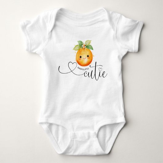 Daddy's Little Cutie Sinaasappel Romper (Voorkant)