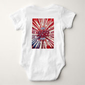 Daddy's Little Firecracker! USA 250 Vuurwerk Romper (Achterkant)