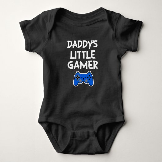 Daddy's Little Gamer Grappig Baby Boy shirt (Voorkant)