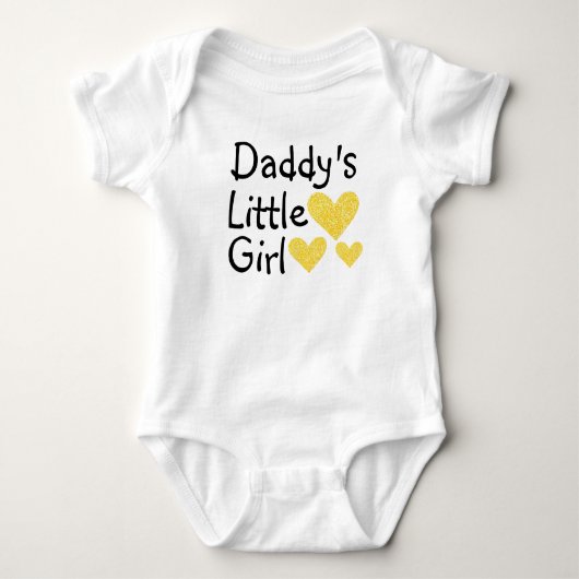 Daddy's Little Girl Baby Crawler Romper (Voorkant)