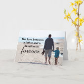 Daddy's Little Girl Beach Vaderdag Kaart (Gele Bloem)