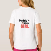 Daddy's Little Girl Schattige T-shirt (Achterkant)