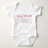 Daddy's Little Girl - Waarschuwing - Shirt (Voorkant)