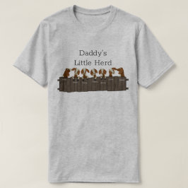 Daddys Little Goat Herd 7 Goats T-shirt
