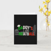 Daddys Little Meatball Mommy&#39;s Little Meatball Kaart (Gele Bloem)