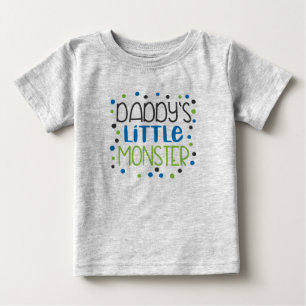 Daddy's Little Monster Baby T-shirt