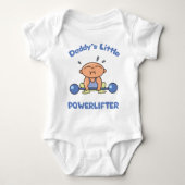 Daddys Little Powerlifter Kinder Sport Powerlift Romper (Voorkant)