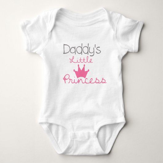 Daddy's Little Princess Baby Jersey Bodysuit (Voorkant)