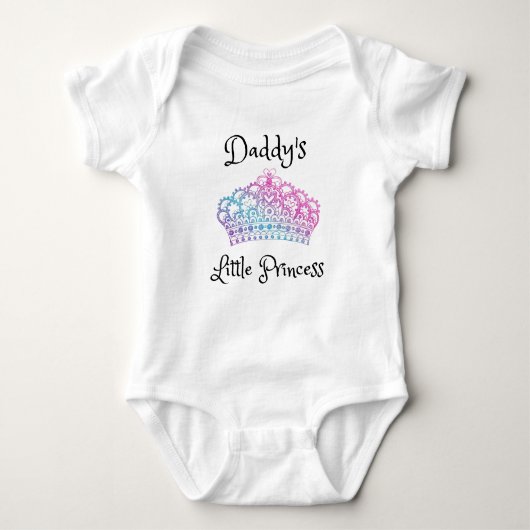 Daddy's Little Princess Bodysuit Baby Girl Gift (Voorkant)