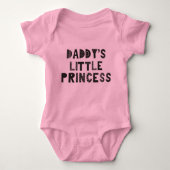 Daddy's Little Princess Custom Schattige Meisje Pi Romper (Voorkant)