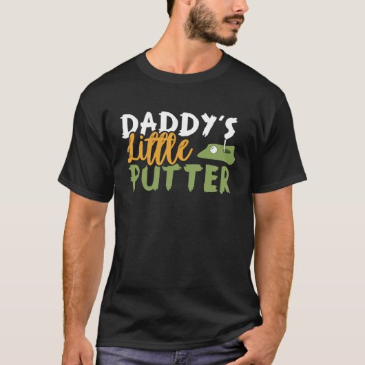 Daddy's Little Putter Golf Club Divots Pro Round F T-shirt (Voorkant)